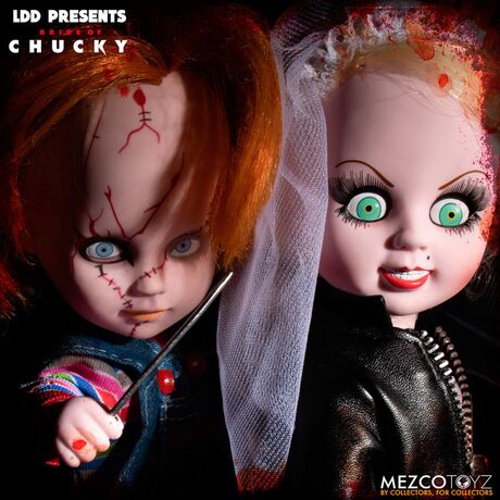 Living Dead Dolls Chucky and Tifanny pack 2 figures 25cm 696198942804