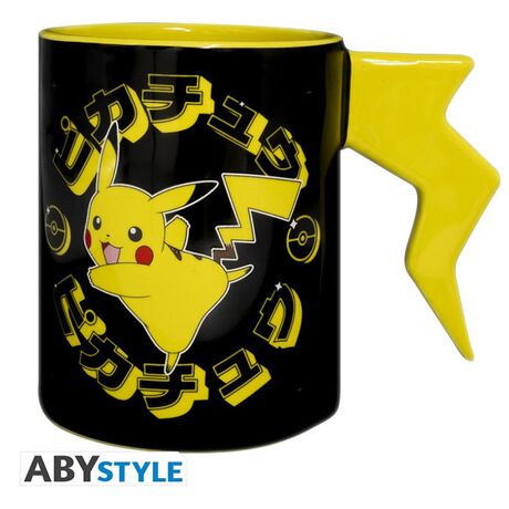 Tazza 3D Pokemon Pikachu Lightning Bolt
