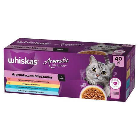 WHISKAS Aromatic selection Mix - wet cat food - 40x85g