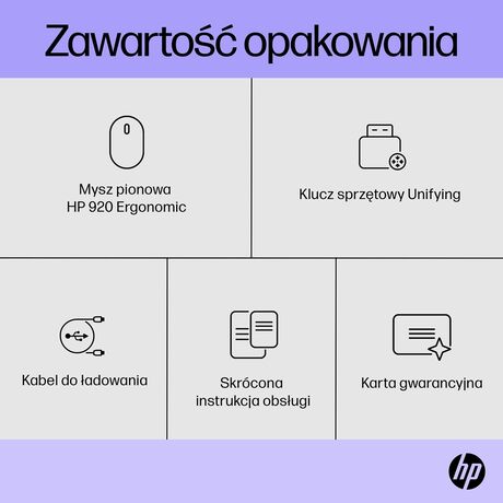 HP Wireless Mouse 920 Ergo Vertical Black