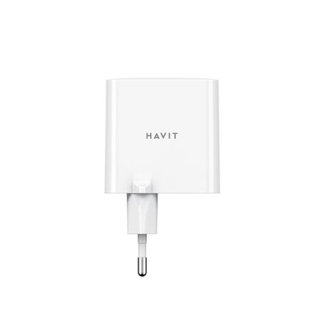 Havit UC45 EU - GaN 45 W dual-port travel charger, black