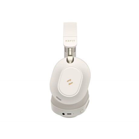 Havit H668BT - BT cordless headphones, beige