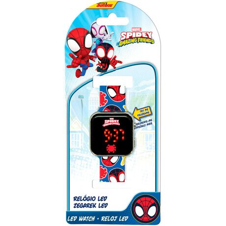 KIDS LICENSING Marvel Spidey the Amazing Friends led watch