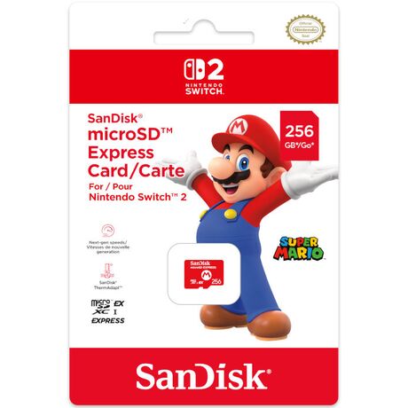 NINTENDO SWITCH 2 SanDisk Micro SD Express 256GB