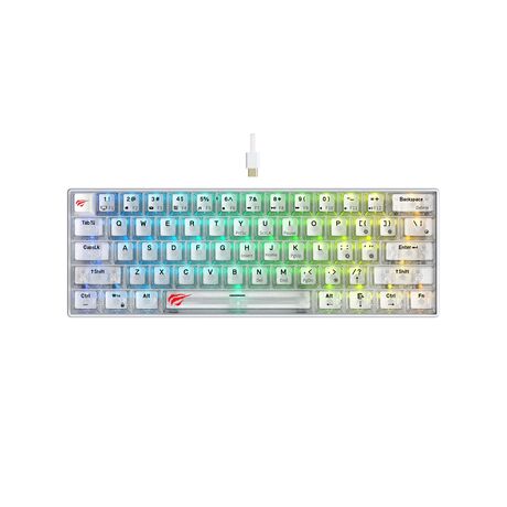 Havit KB903L - gaming keyboard (transparent white)