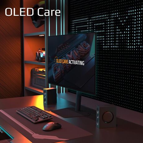 GIGABYTE MO27Q2 27" OLED QHD Gaming Monitor - 2560 x 1440, 240Hz, 0.03ms, 250 cd/m², Display HDR True Black 400, HDMI 2.1, Displayport 1.4