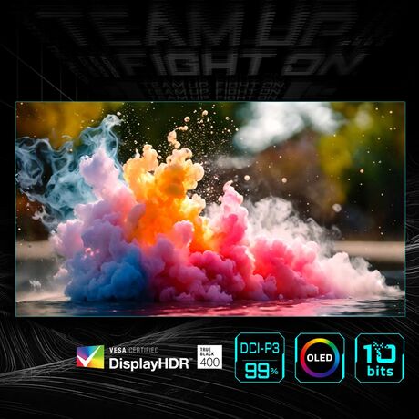GIGABYTE MO27Q2 27" OLED QHD Gaming Monitor - 2560 x 1440, 240Hz, 0.03ms, 250 cd/m², Display HDR True Black 400, HDMI 2.1, Displayport 1.4