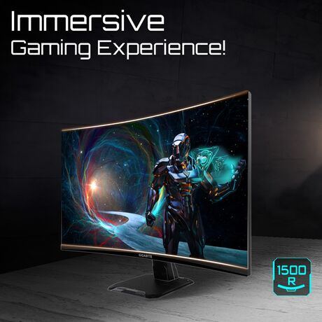 Gigabyte GS27QCA LED 27’ 2560 x 1440 px Quad HD 180 Hz monitor black