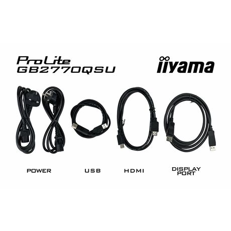 iiyama G-MASTER GB2770QSU-B6 computer monitor 68.6 cm (27") 2560 x 1440 pixels 2K Ultra HD LCD Black