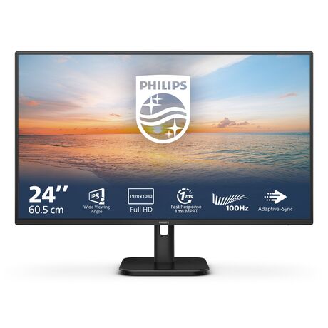 Philips 1000 series 24E1N1100A/00 LED display 60.5 cm (23.8") 1920 x 1080 pixels Full HD LCD Black