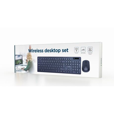 Gembird KBS-WCH-03 keyboard Mouse included Universal RF Wireless + USB QWERTY English Black