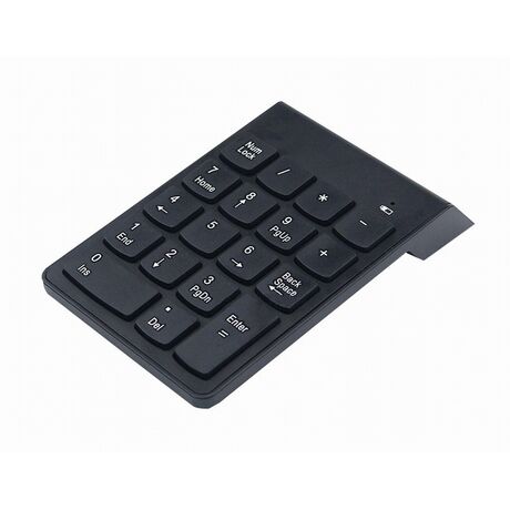 Gembird KPD-W-02 numeric keypad Notebook/PC Bluetooth Black