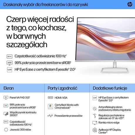 HP Series 5 31.5-inch FHD monitor - 532sf