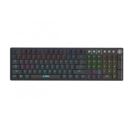 iBox AURORA K-6 keyboard Universal RF Wireless + Bluetooth QWERTY English Black