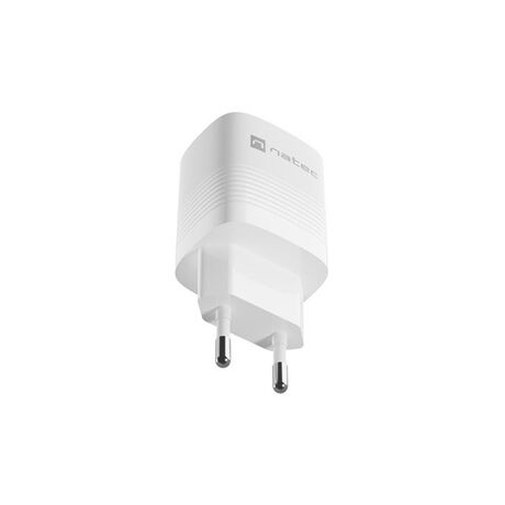 NATEC RIBERA GAN CHARGER 1X USB-A + 1X USB-C 30W WHITE