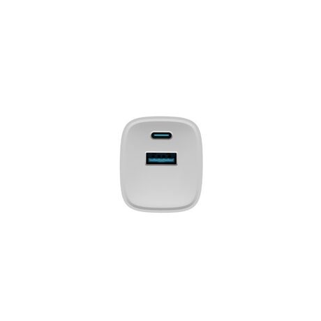 NATEC RIBERA GAN CHARGER 1X USB-A + 1X USB-C 30W WHITE