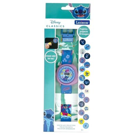LEXIBOOK Disney Stitch digital projector clock
