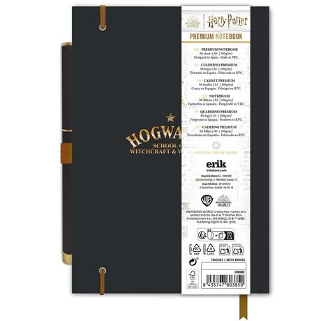 ERIK Harry Potter Hogwarts A5 premium notebook + pen