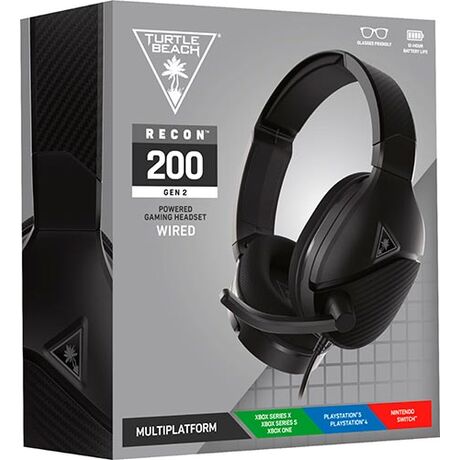 TURTLEBEACH Cuffie Wired Recon 200 Gen 2 Black