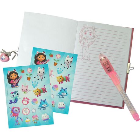 KIDS LICENSING Gabbys Dollhouse secret diary + magic pen