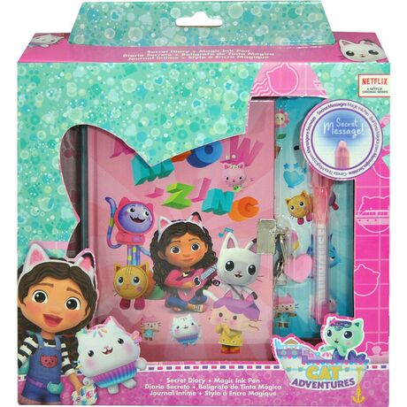 KIDS LICENSING Gabbys Dollhouse secret diary + magic pen