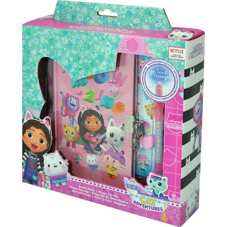 KIDS LICENSING Gabbys Dollhouse secret diary + magic pen