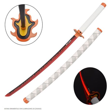Katana Led Non Affilata Demon Slayer Kyojuro Rengoku