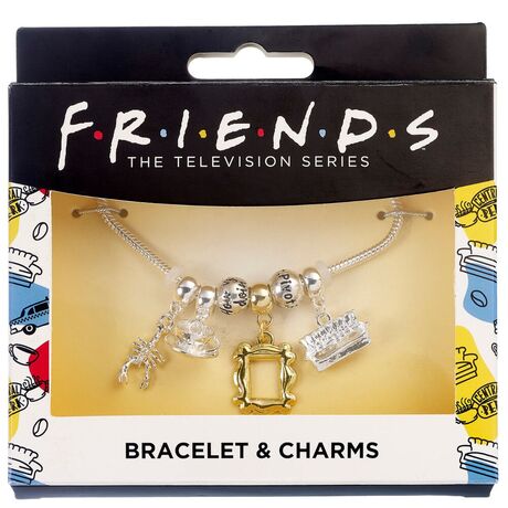 THE CARAT SHOP Friends Silver Plated Charm bracelet
