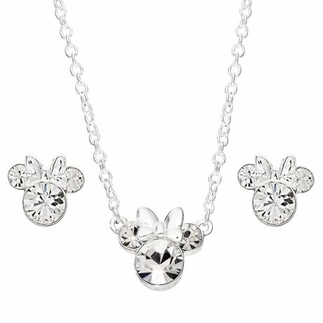 PEERS HARDY Disney Minnie Set necklace + earrings silver