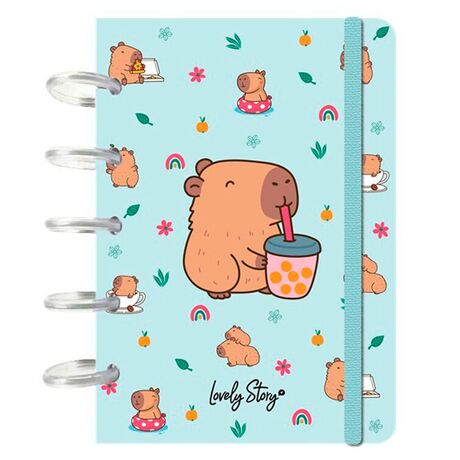 LOVELY STORY Capibara Bubble Tea A6 notebook