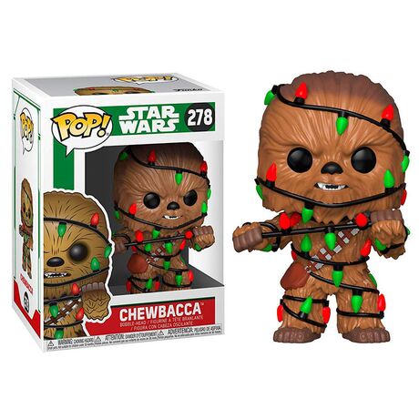 FUNKO POP figure Star Wars Holiday Chewie with Lights
