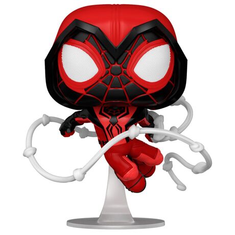 FUNKO POP figure Marvel Spiderman Miles Morales Crimson Cowl Suit