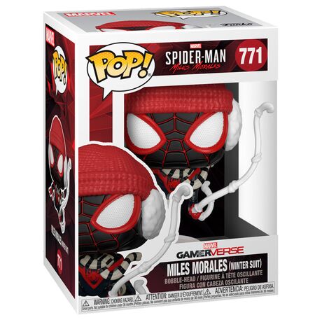 FUNKO POP figure Marvel Spiderman Miles Morales Winter Suit