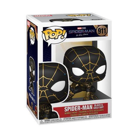 FUNKO POP figure Marvel Spiderman No Way Home Spiderman Black & Gold Suit