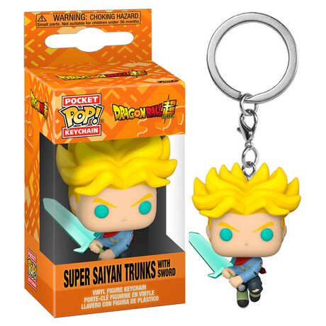 FUNKO Pocket POP Keychain Dragon Ball Super Saiyan Trunks with Sword