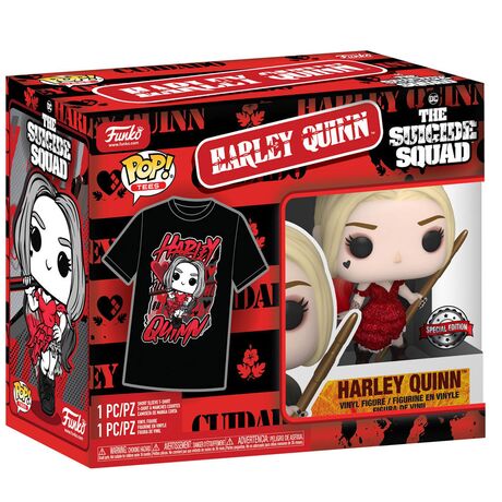 FUNKO Set figure POP & Tee DC Comics Escuadron Suicida Harley Quinn