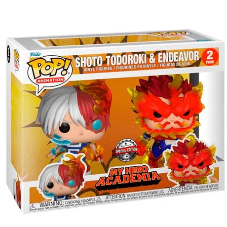 FUNKO POP pack 2 My Hero Academia Shoto Todoroki & Endeavor Exclusive