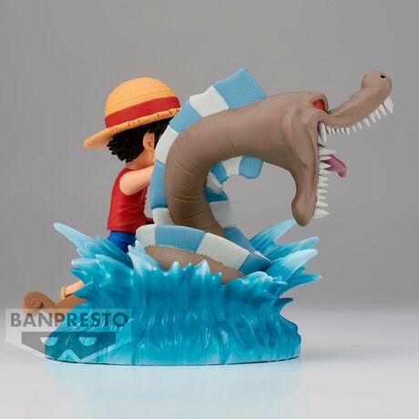 BANPRESTO One Piece Log Stories Monkey D Luffy vs Local Sea figure 7cm