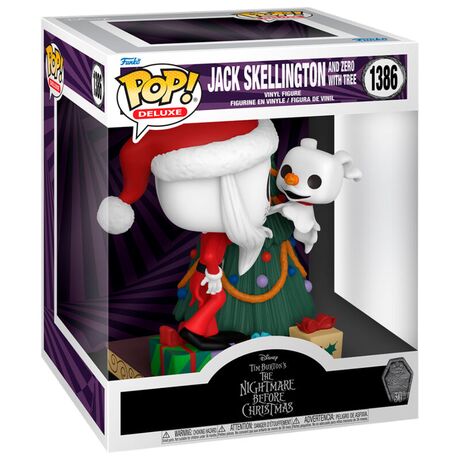 FUNKO POP figure Deluxe Disney Nightmare Before Christmas 30th Anniversary Jack Skellington and Zero