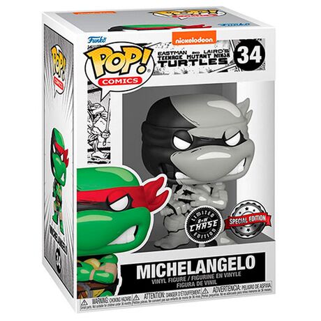 FUNKO POP figure Ninja Turtles Michelangelo Exclusive 5 + 1 Chase