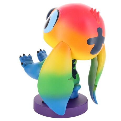 EXQUISITE GAMING Disney Stitch Rainbow figure clamping bracket Cable guy 20cm