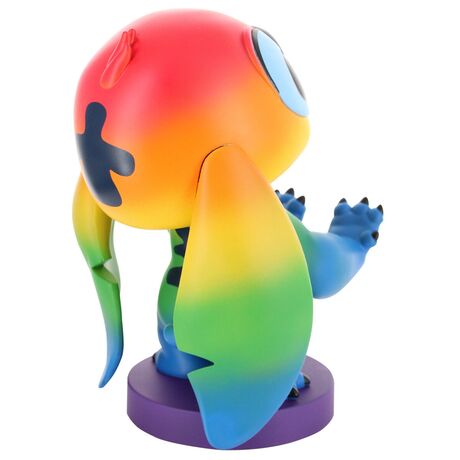 EXQUISITE GAMING Disney Stitch Rainbow figure clamping bracket Cable guy 20cm