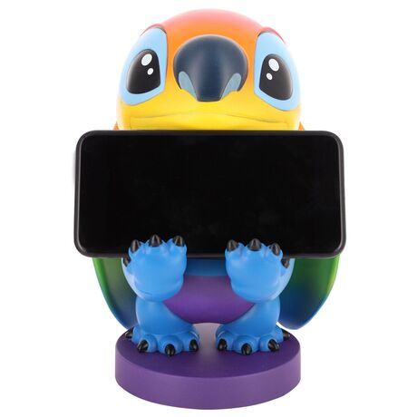 EXQUISITE GAMING Disney Stitch Rainbow figure clamping bracket Cable guy 20cm