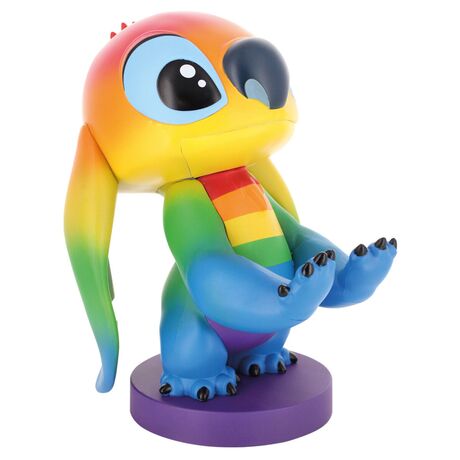 EXQUISITE GAMING Disney Stitch Rainbow figure clamping bracket Cable guy 20cm