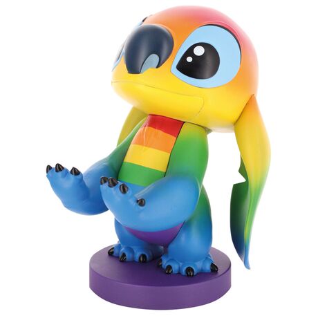 EXQUISITE GAMING Disney Stitch Rainbow figure clamping bracket Cable guy 20cm