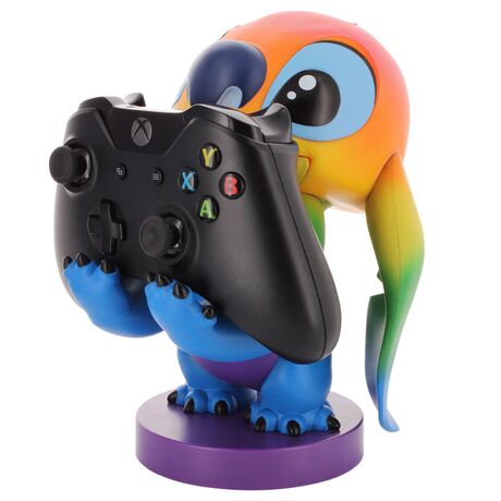 EXQUISITE GAMING Disney Stitch Rainbow figure clamping bracket Cable guy 20cm