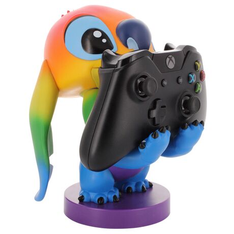 EXQUISITE GAMING Disney Stitch Rainbow figure clamping bracket Cable guy 20cm