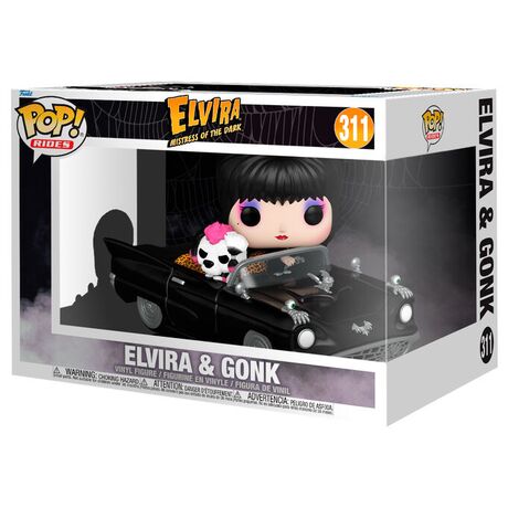FUNKO POP figure Rides Deluxe Elvira Mistress of the Dark Elvira & Gonk