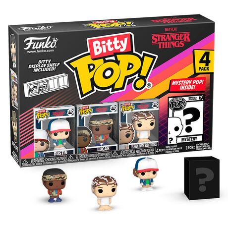 FUNKO Blister 4 figures Bitty POP Stranger Things Dustin