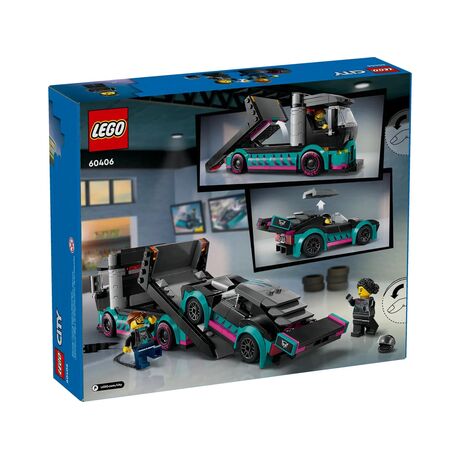 LEGO CITY 60406 RACE CAR AND CAR CARRIER TRUCK